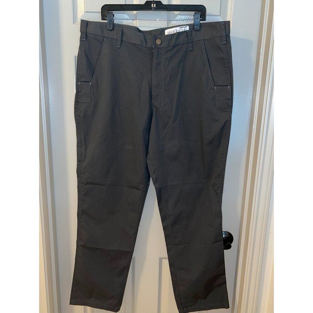 Carhartt Men's Relaxed Fit Work Pants 38x32 Dark Gray Durable Stretch, Utility